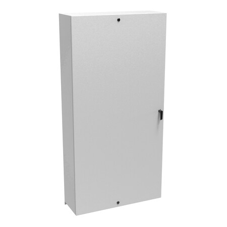 Hammond 3 Point Latch with Handle and 1/4 Turn Latch (Top, Bottom) Electrical Enclosures, 72 in H, 12 in D EN4SD723612LG